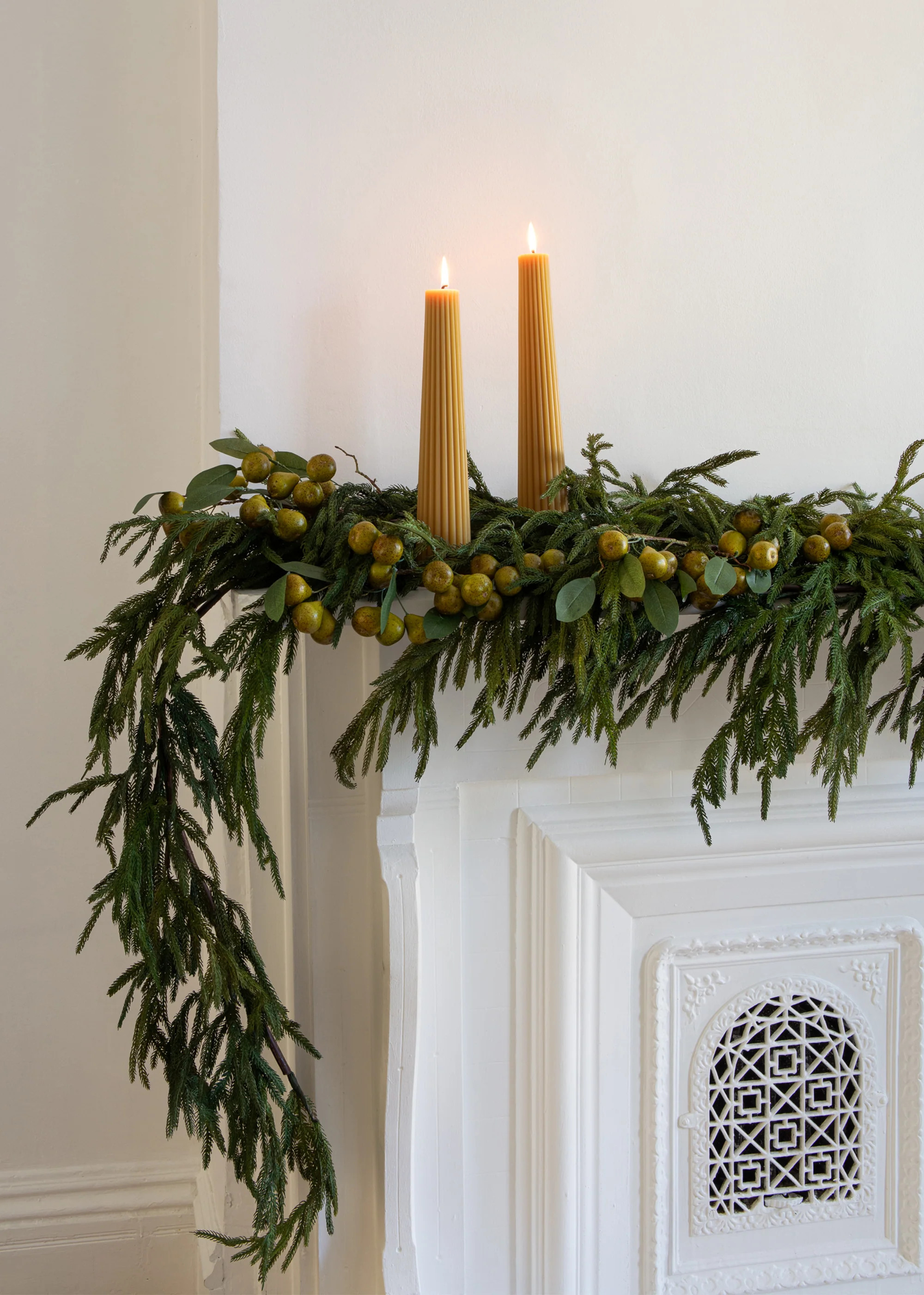 Real Touch Pine Mantle Garland | Christmas Decor at Afloral | Afloral