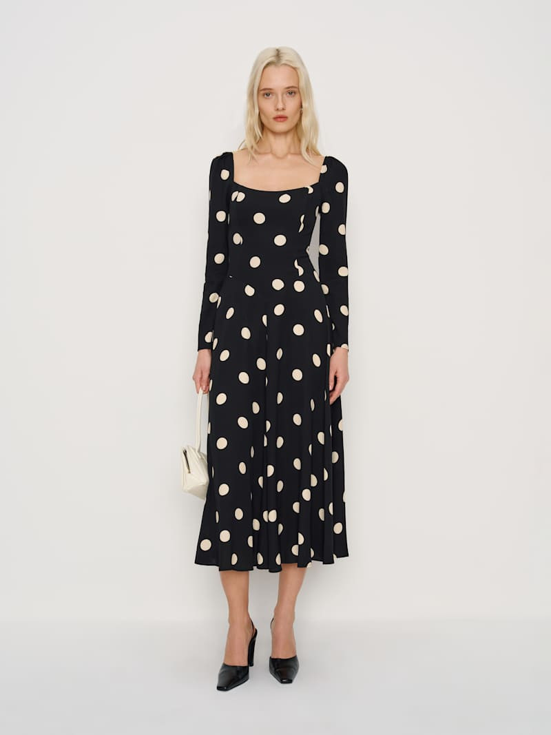 Reformation Rinna Dress Black 0 | Reformation (Global)