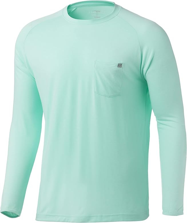 HUK Men's Waypoint Long Sleeve Performance T-Shirt +50 UPF | Amazon (US)