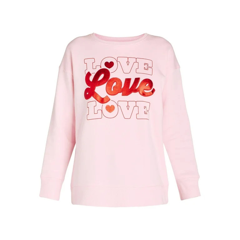 Valentine’s Day Women's Graphic Sweatshirt from Way to Celebrate, Sizes S-XXXL | Walmart (US)