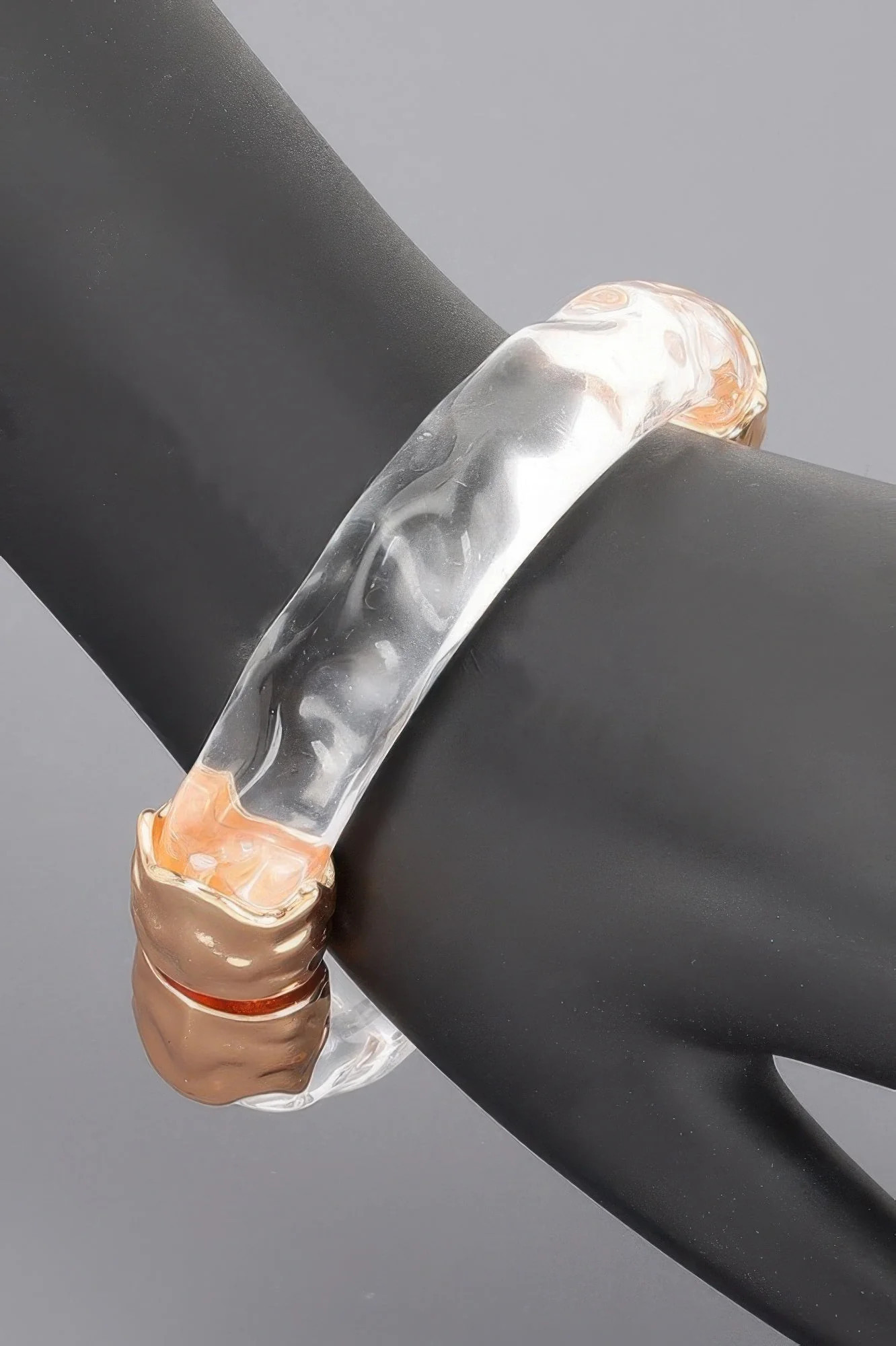 Modern Acrylic Bracelet with Metal Accents | Shop Simon