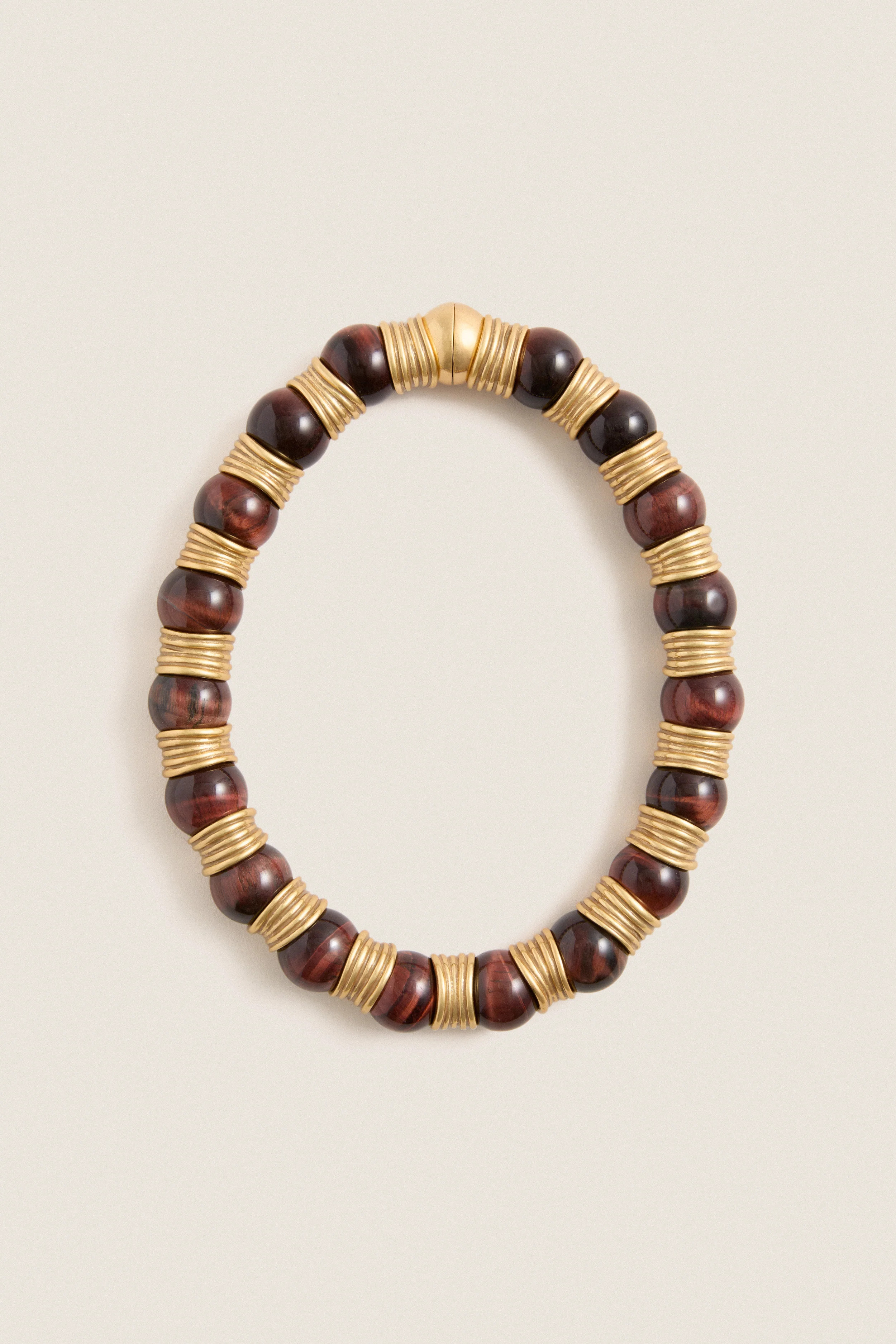 Oxblood and Gold Station Necklace | Tuckernuck (US)