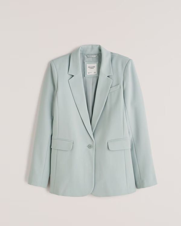 Women's Single-Breasted Blazer | Women's Coats & Jackets | Abercrombie.com | Abercrombie & Fitch (US)