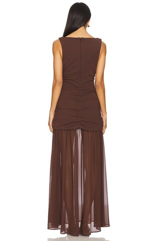 Aria Maxi Dress in Chocolate | Revolve Clothing (Global)