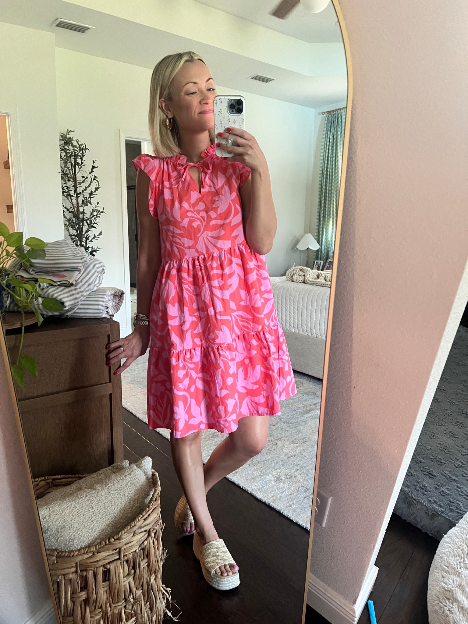 Cute Walmart dress! Couldn’t believe my eyes. TTS I went with a small. $14!!!

#LTKFindsUnder50