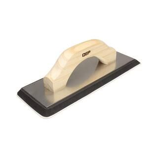 QEP 4 in. x 10.5 in. XL Non-Stick Gum Rubber Grout Float with Wood Handle-10070 - The Home Depot | The Home Depot