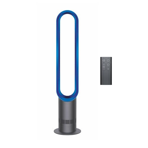 Dyson Cool AM07 Air Multiplier Bladeless Tower Fan, 70° oscillation, 10 levels (Iron/Blue) | Amazon (US)