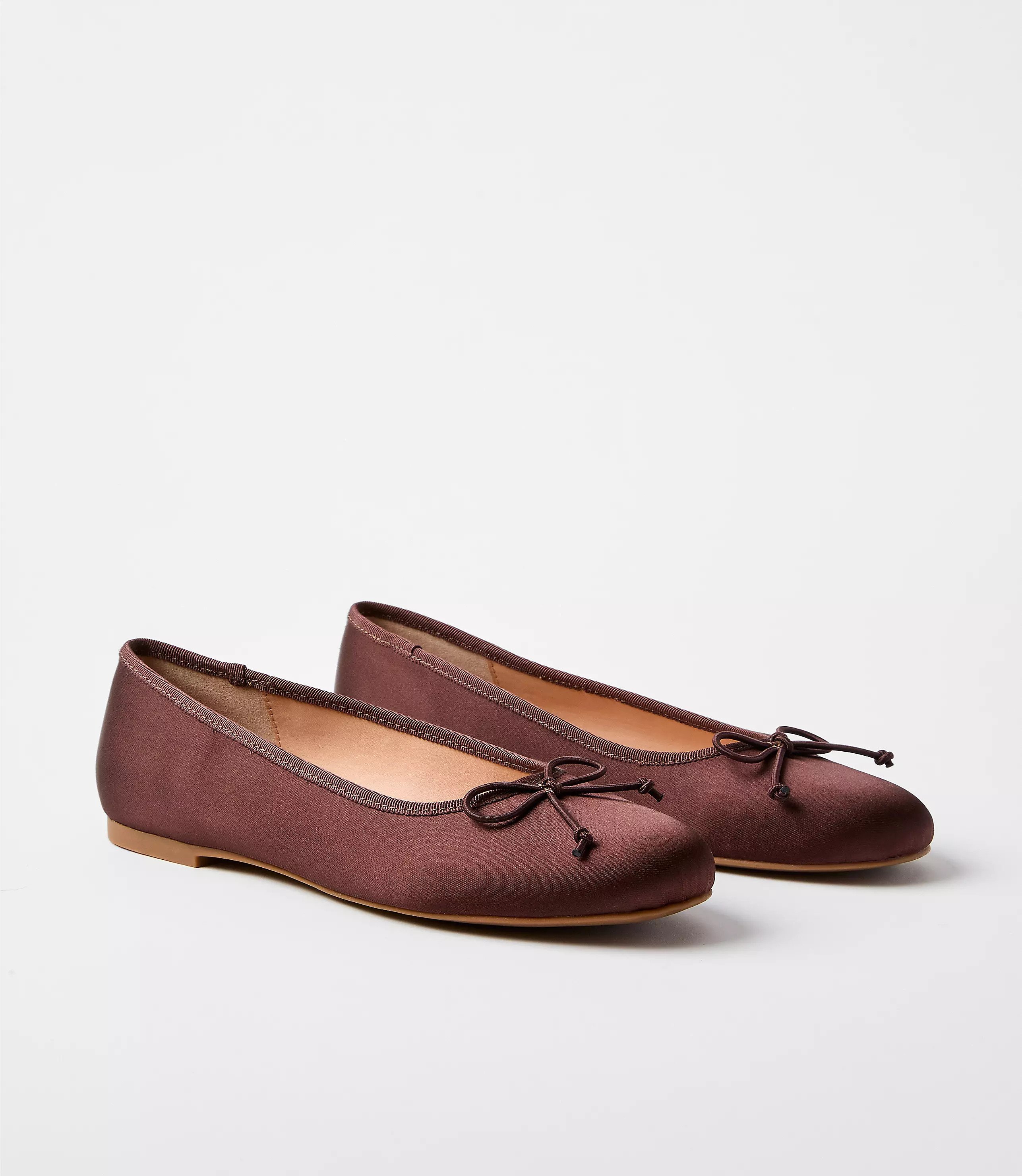 Satin Ballet Flats | LOFT