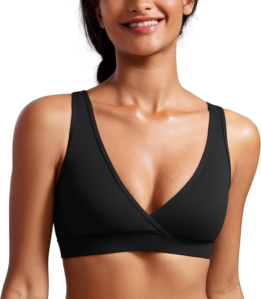 CRZ YOGA Butterluxe Maternity Nursing Bras for Women Crossover Wireless Sleep Breastfeeding Loung... | Amazon (US)