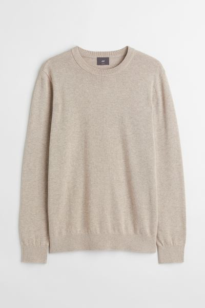 Slim Fit Fine-knit Cotton Sweater | H&M (US + CA)