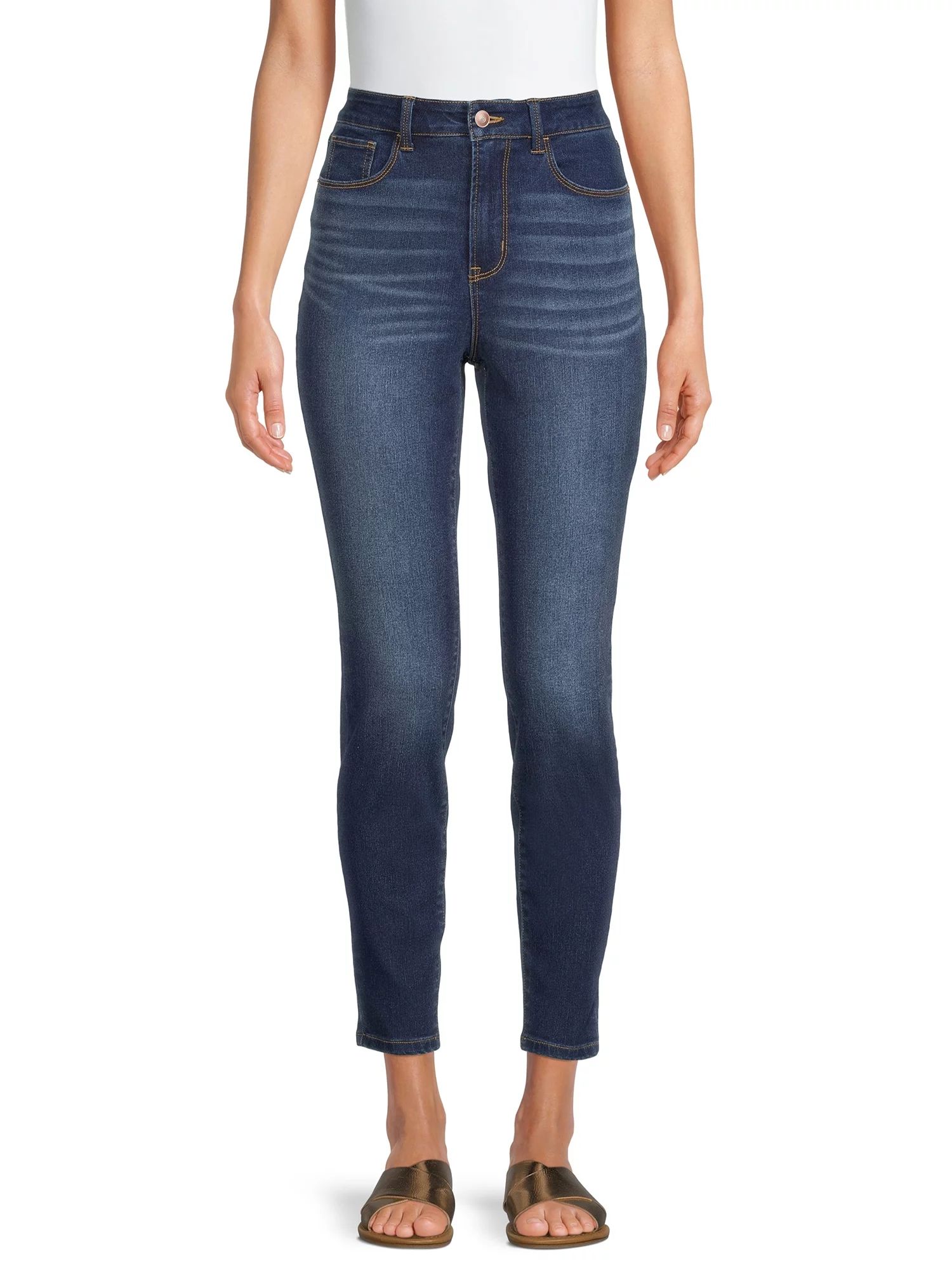 No Boundaries Juniors High Rise Skinny Jeans, Sizes 1-21 | Walmart (US)