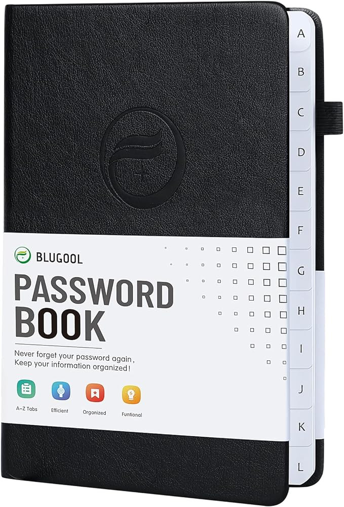Password Book with Alphabetical Tabs, Hardcover Password Keeper, Password Notebook Organizer for ... | Amazon (US)