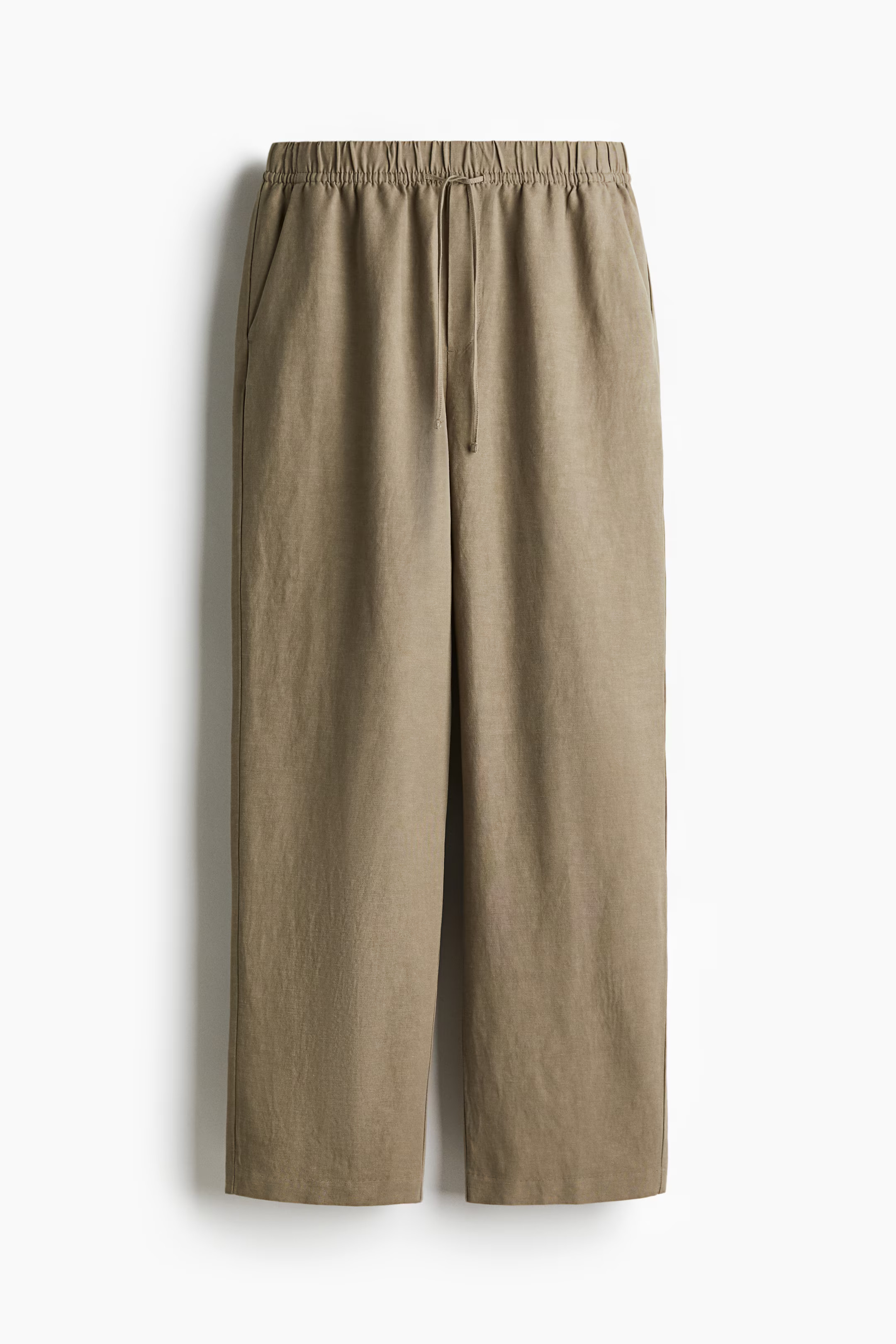 Linen-blend drawstring trousers | H&M (UK, MY, IN, SG, PH, TW, HK)