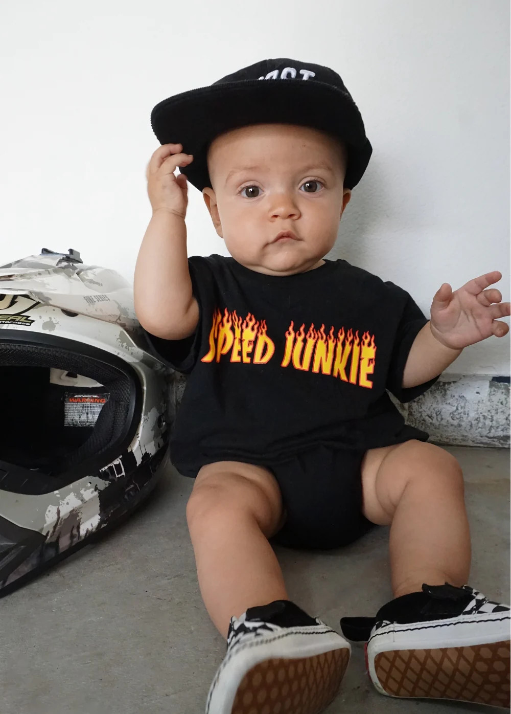 Speed Junkie Baby Romper | Little Trouble