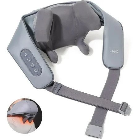 Breo N5 Mini Neck Massager with Heat Vibration Cordless Back Shoulder Massager for Muscle New Year Gift | Walmart (US)