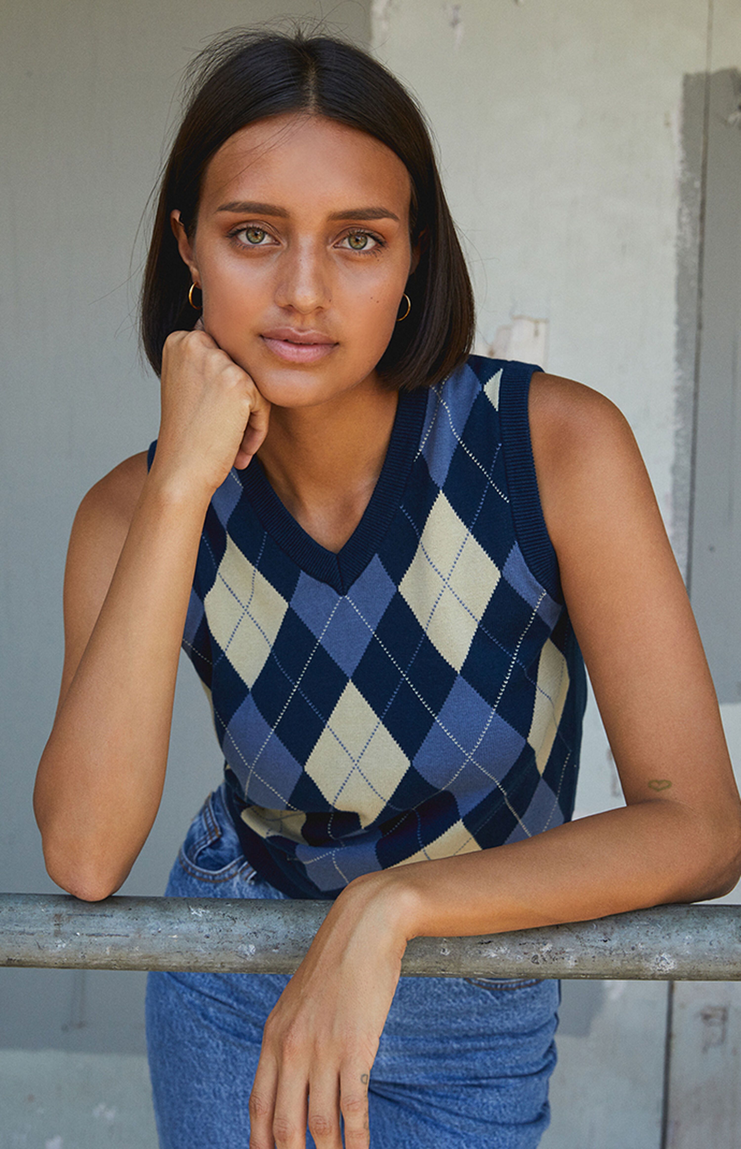 John Galt Navy Riley Sweater Vest | PacSun | PacSun