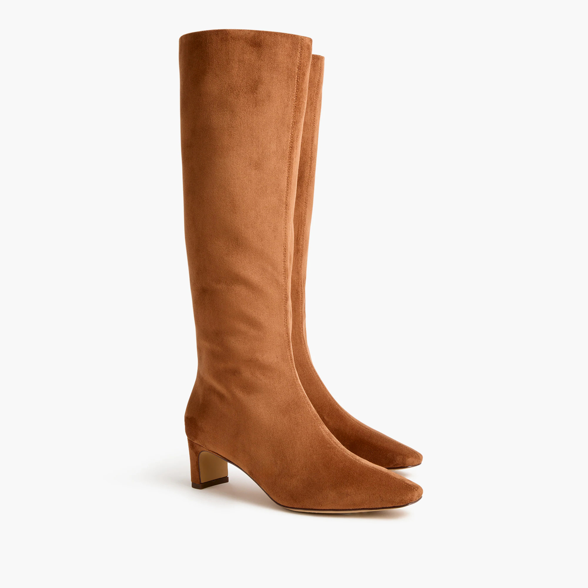 Sueded snip-toe tall boots | J.Crew Factory