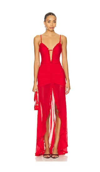 Kiata Maxi Dress in Cherry | Revolve Clothing (Global)