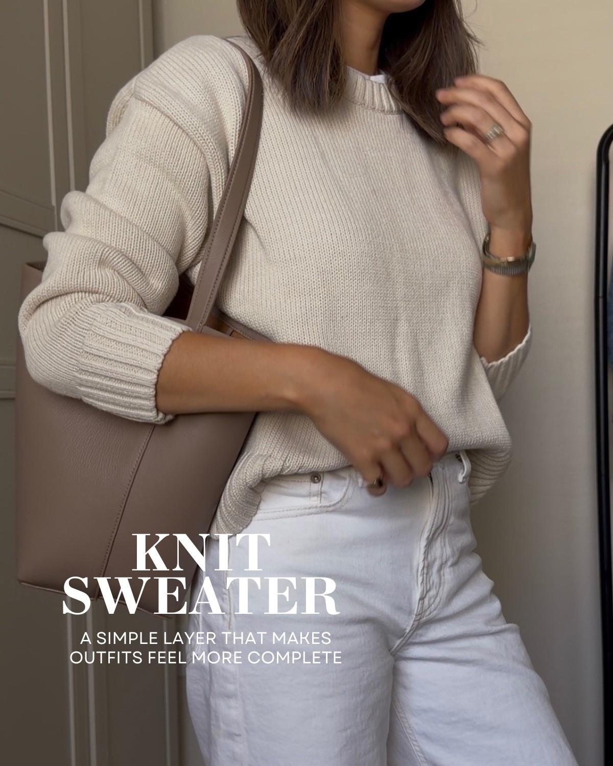 Knit sweaters 

Gap cropped cotton sweater — small 
Amazon bucket tote

#LTKootd
