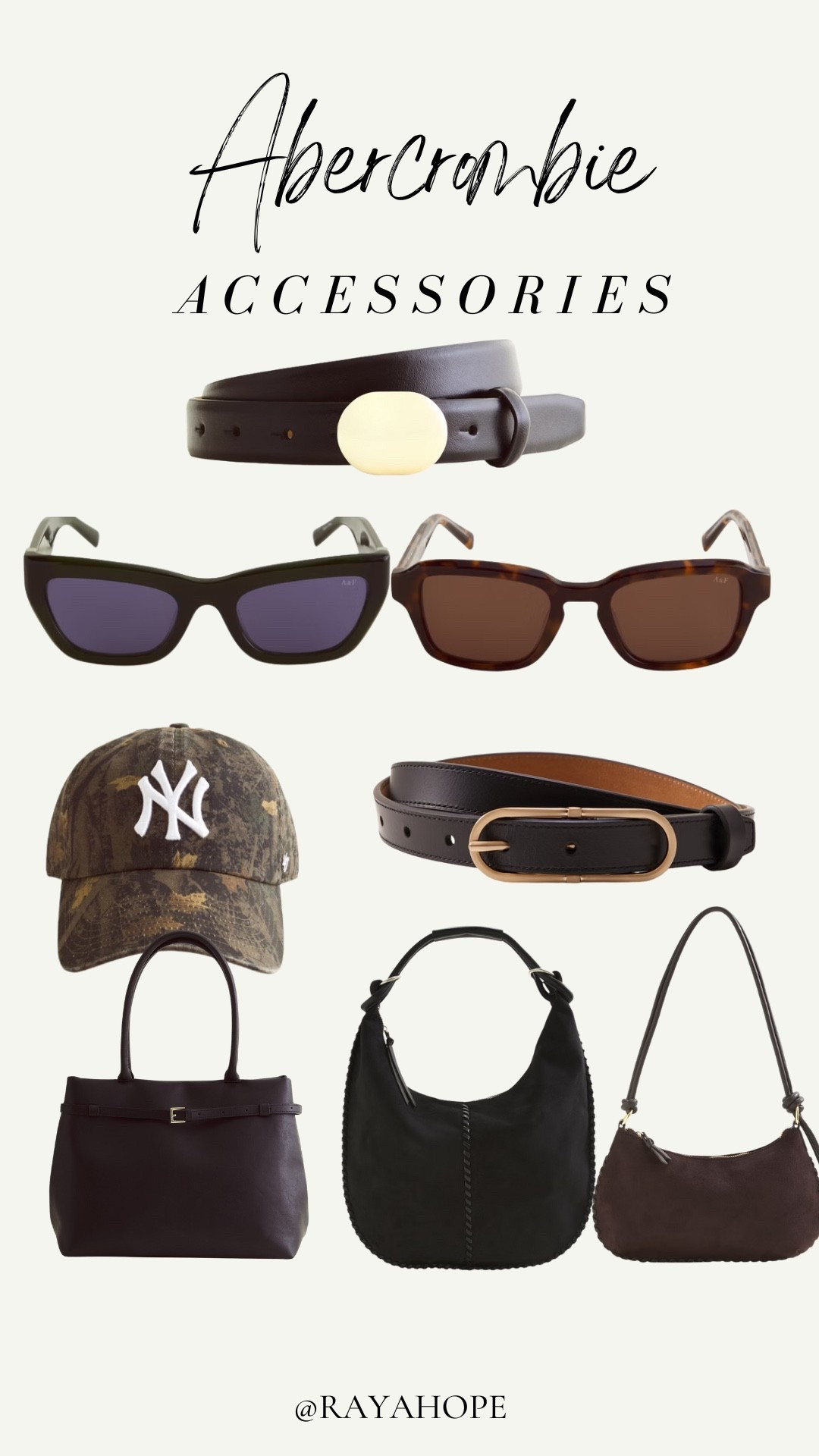 Abercrombie accessories 

#LTKNYFW #LTKdayinmylife #LTKValentine