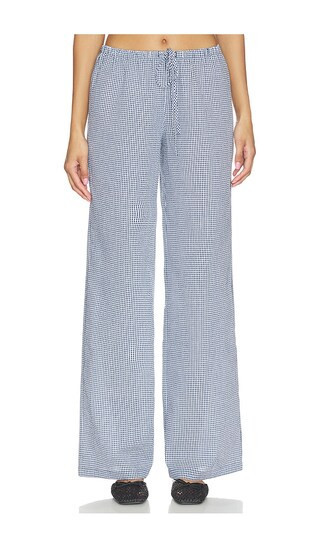 MORE TO COME Ruthie Relaxed Pant in Blue. - size M | Revolve Clothing (Global)
