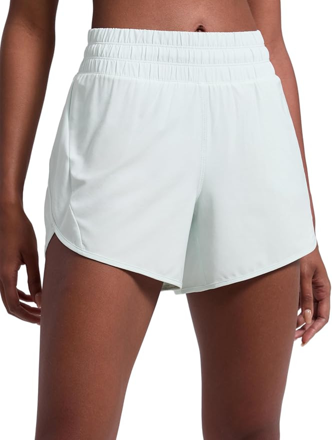 CRZ YOGA Dolphin Athletic Shorts for Women 5" - Mid Waisted Quick Dry for Running Workout Gym Tra... | Amazon (US)