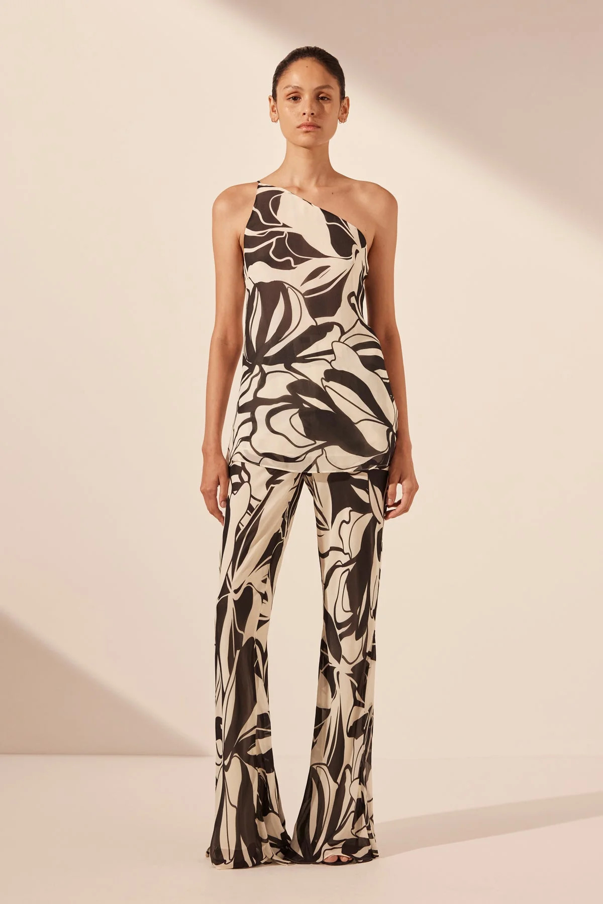 Imane Cami | Cream/Black | Tops | Shona Joy | Shona Joy