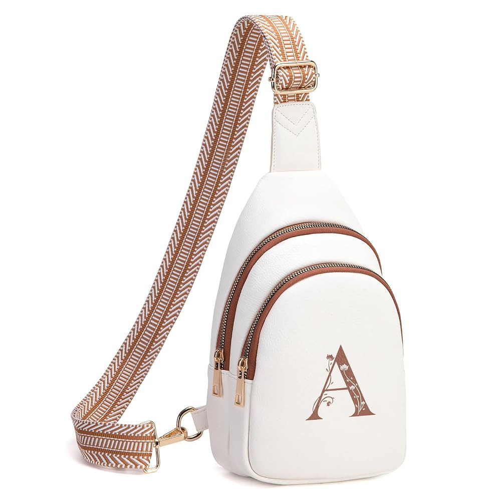 Crossbody Bags for Women Initial Sling Bag Cross Body Fanny Packs Personalized Gifts for Mom Wome... | Amazon (US)