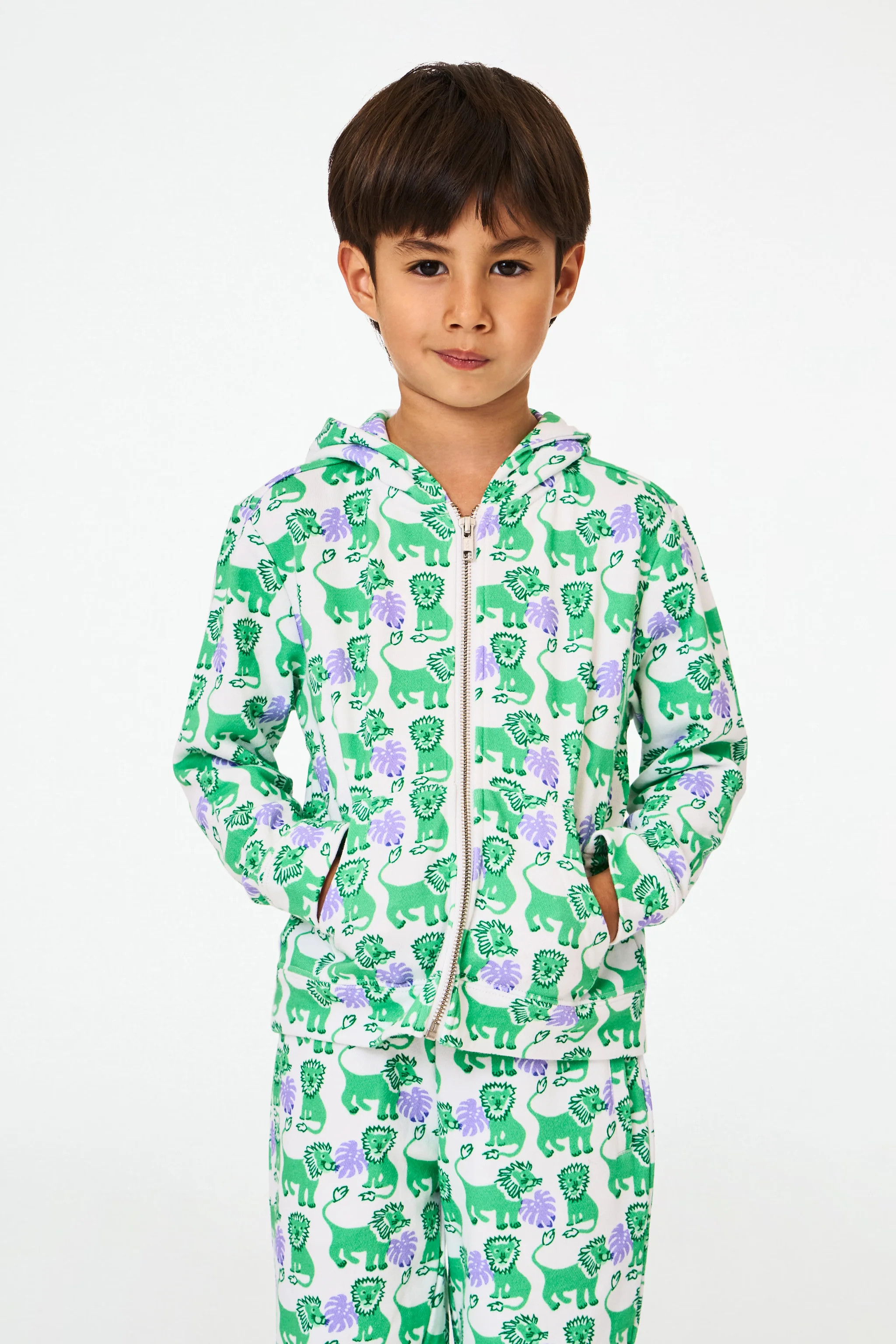 Kids Leo The Lion Harley Hoodie | Roller Rabbit