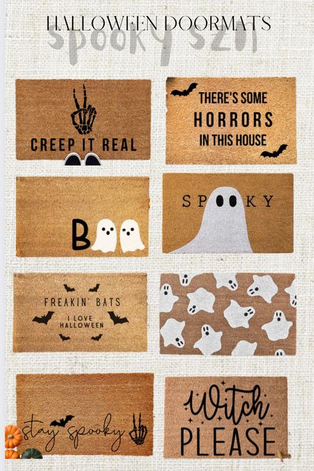 Halloween Doormats / Home Decor / Halloween Decor / Front Porch / Etsy Finds / Home 

#LTKhome #LTKSeasonal