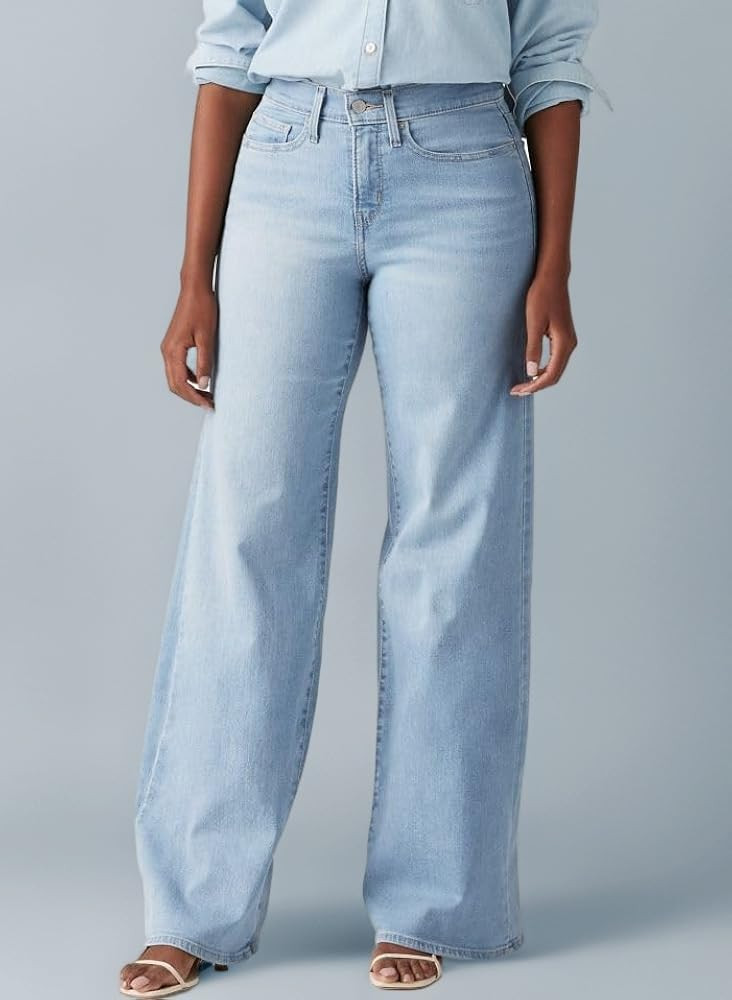 Levi's Women's 318 Shaping Wide Leg Jeans | Amazon (UK)