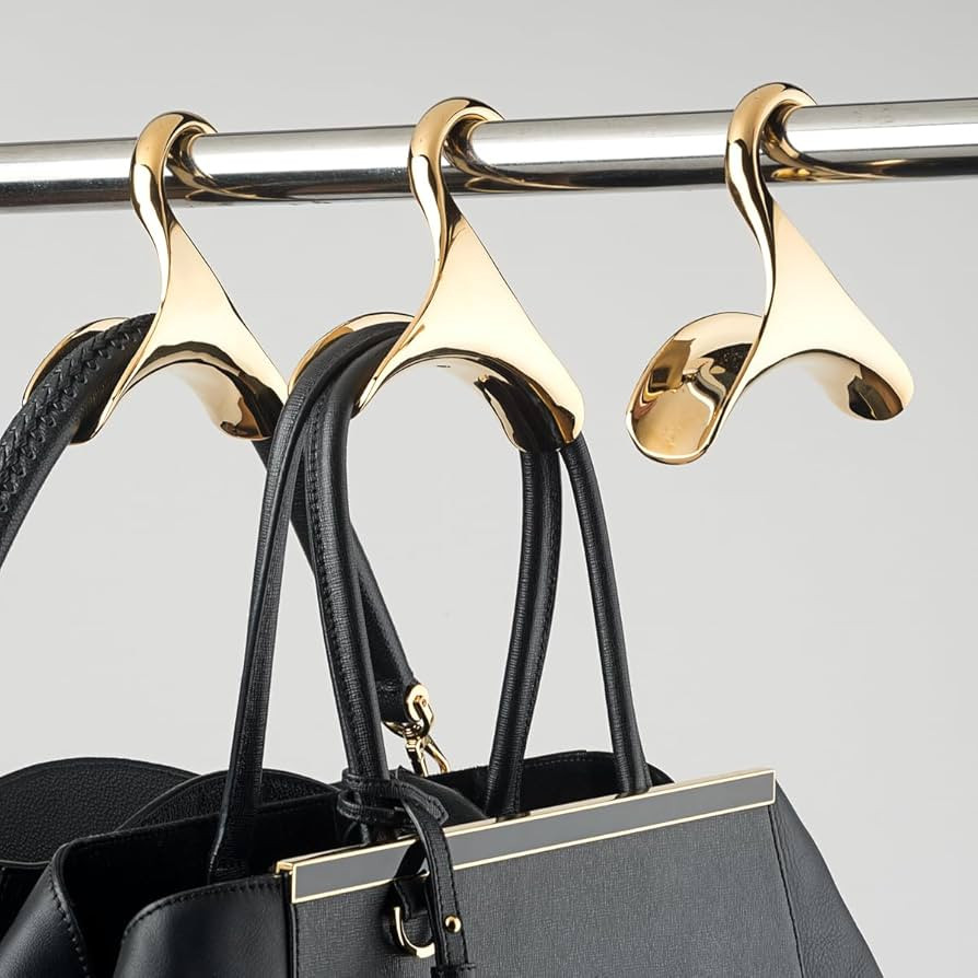Bag-a-Vie Purse Hanger for Closet - Handbag Organizer Hooks for Hanging Bags & Purses, Protecting... | Amazon (US)