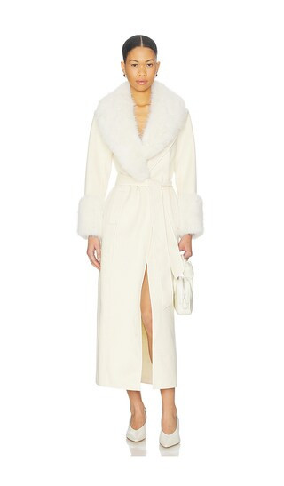 ELLIATT Aria Coat in Ivory. - size M | Revolve Clothing (Global)