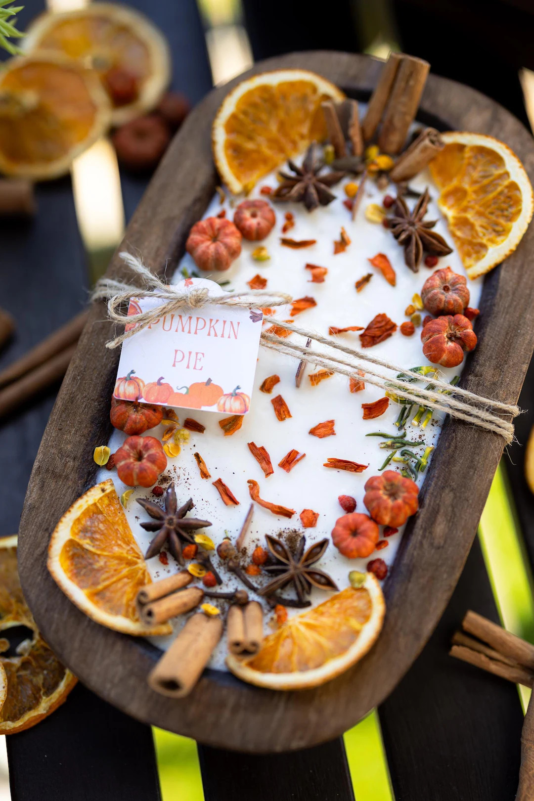 Large Wooden Fall Candle / Autumn Season / Pumpkin Orange Decoration / Pumpkin Pie / Fall Home De... | Etsy (US)
