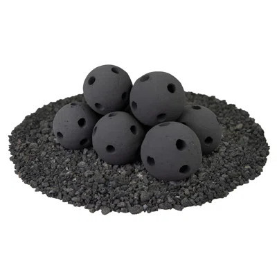 Hollow Ceramic 8 Piece Fire Ball Set | Wayfair North America