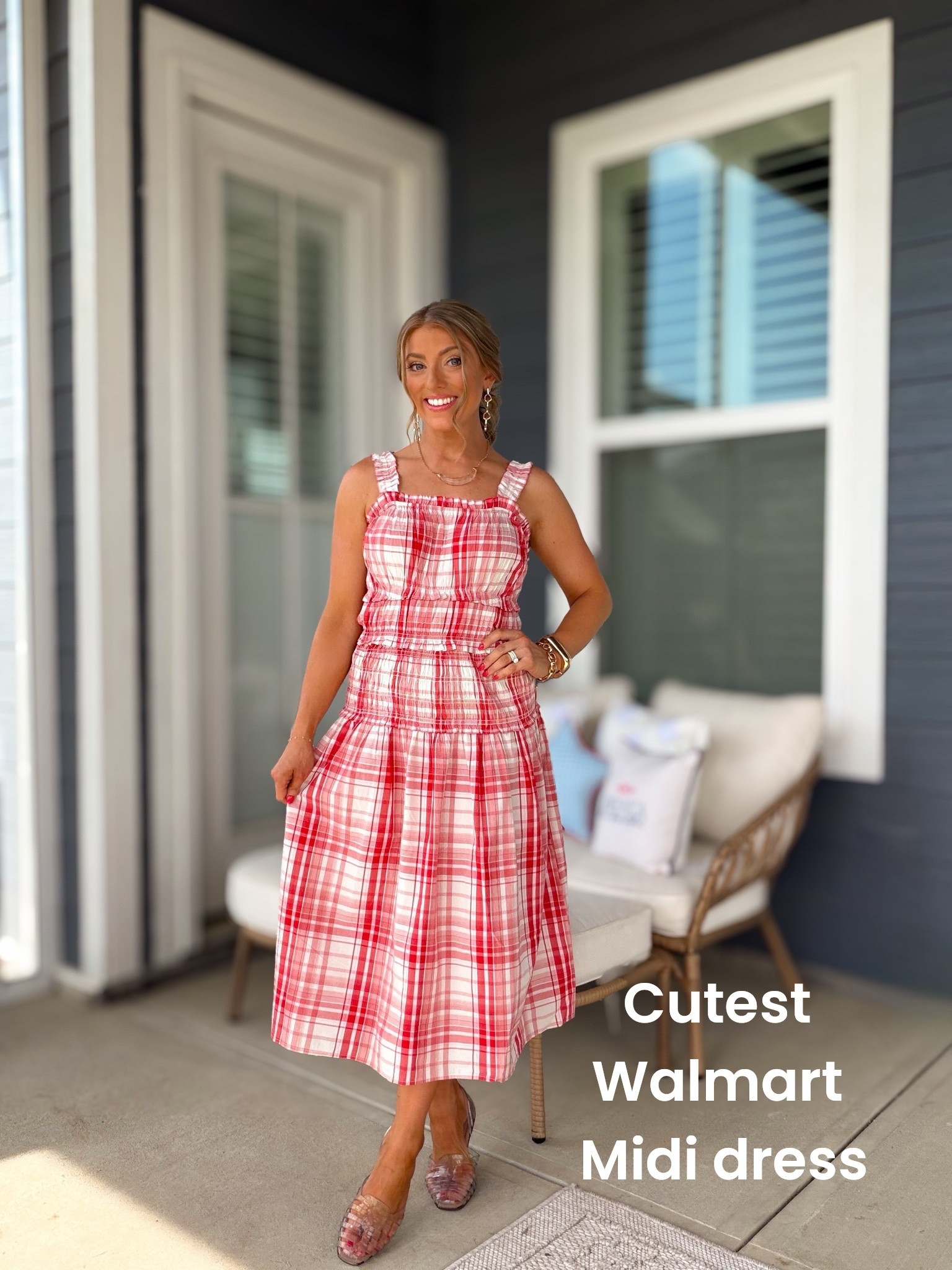 If you’re looking for a dress that makes a statement without trying too hard, this is it ❤️✨ This gorgeous plaid midi dress has the prettiest smocked details and such a flattering silhouette. It feels classic, feminine, and perfect for everything from summer gatherings to holiday weekends.

❤️ Beautiful plaid print
❤️ Smocked bodice for a comfortable fit
❤️ Easy dress-up or dress-down piece
❤️ Looks designer-inspired for less

#WalmartFashion #WalmartStyle #PlaidDress #MidiDress #AffordableFashion #SummerStyle #FourthOfJulyStyle #RedWhiteAndBlueStyle #FashionFinds #WalmartFinds #EverydayStyle #SummerOutfitIdeas #LTKStyle #WalmartNewArrivals

#LTKootd #LTKPetite