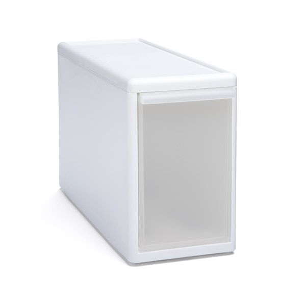 like-it Modular Tall Narrow Drawer White | The Container Store