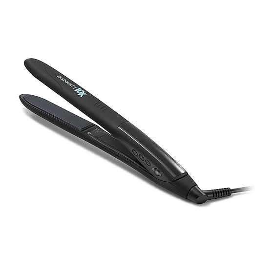 Bio Ionic 10X Styling Iron, Hair Straightener with 1" Sonic Vibrating Plates, Flat Iron with Mois... | Amazon (US)