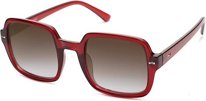 SOJOS Retro Square Polarized Sunglasses for Women Men Classic Trendy Sunnies SJ2226 | Amazon (US)