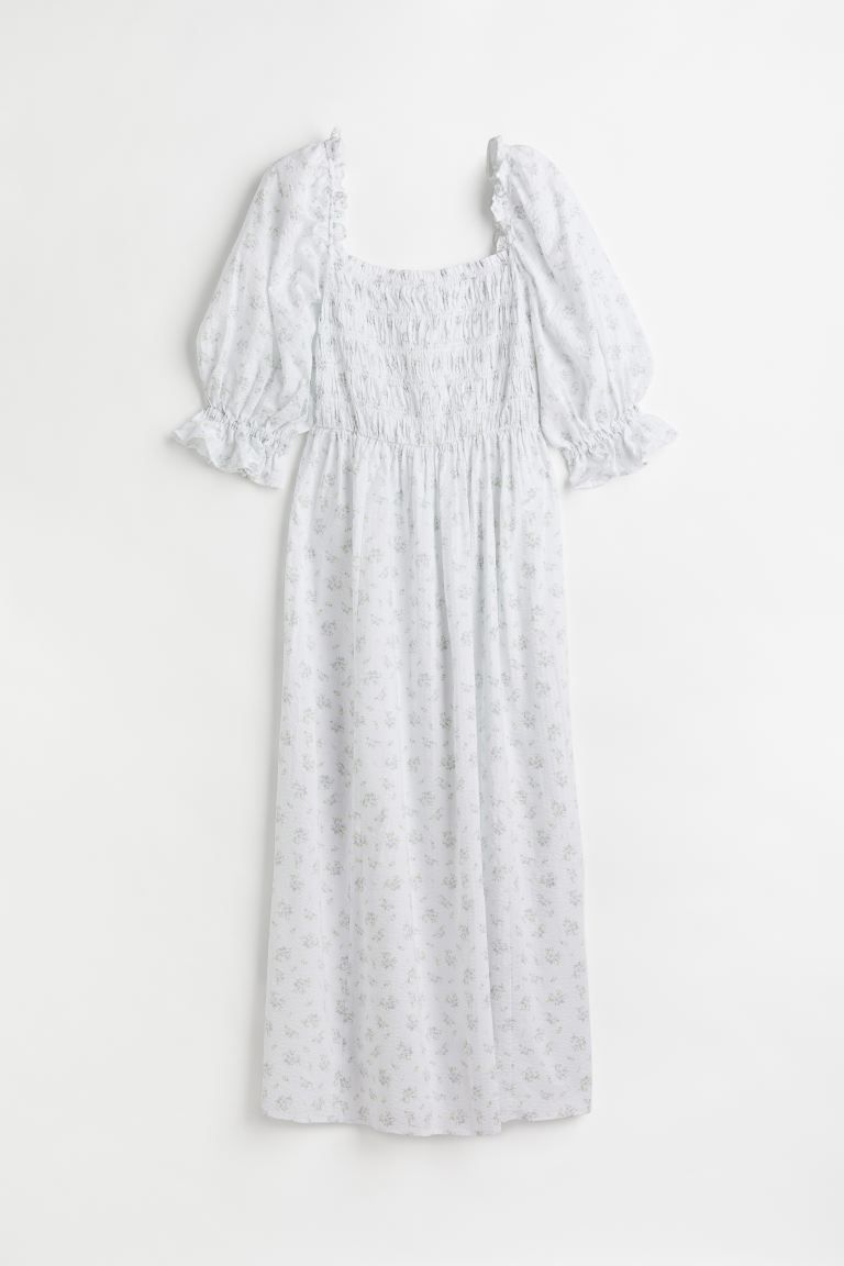 Floral Puff-sleeved Dress | H&M (US)