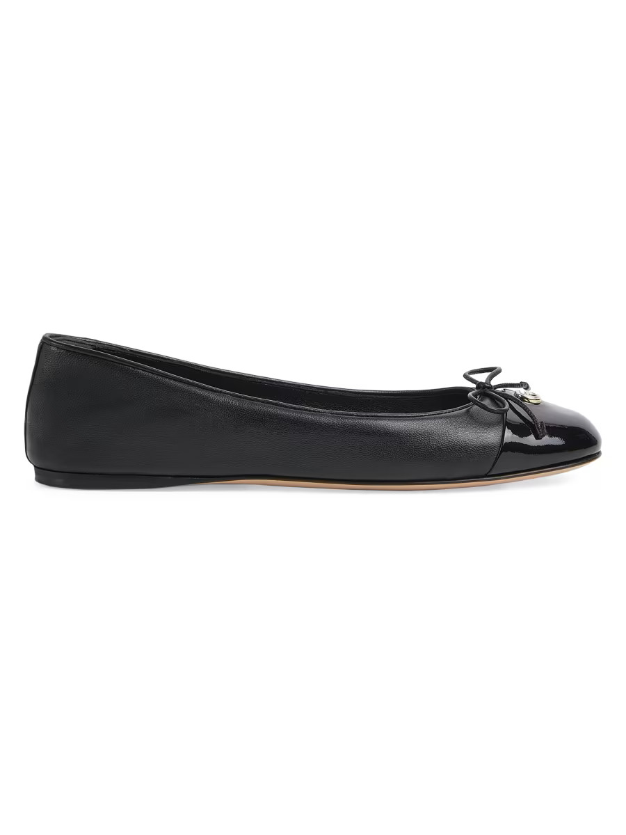 GG Leather Ballet Flats | Saks Fifth Avenue