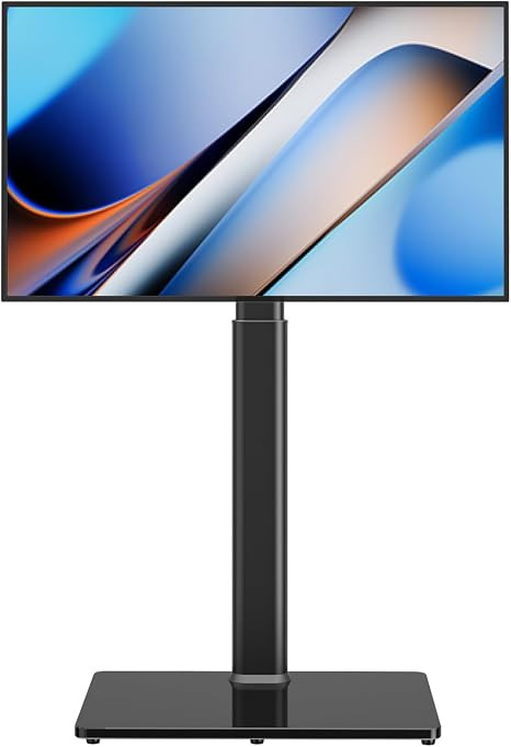 Universal TV Floor Stand with Mount for 27 to 65 inch TVs,Swivel Standing TV Stand with 9 Level H... | Amazon (US)