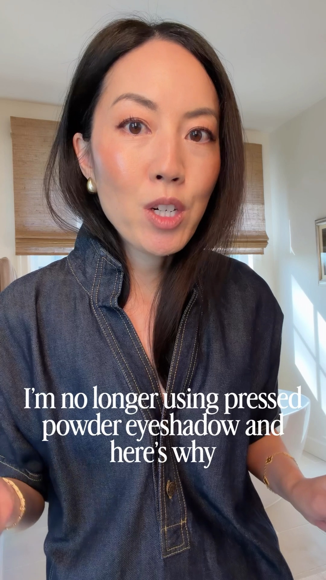 All over lid color: rosegold
Crease color: sepia
Just tap, tap, tap a few times and that’s it! 

#LTKOver40 #LTKselfcare #LTKBeauty