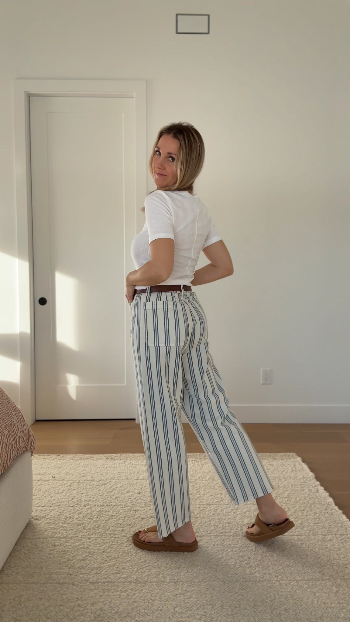 NEW! Blue and cream stripe pants at Target! 

#LTKOver40 #LTKFindsUnder50 #LTKSaleAlert