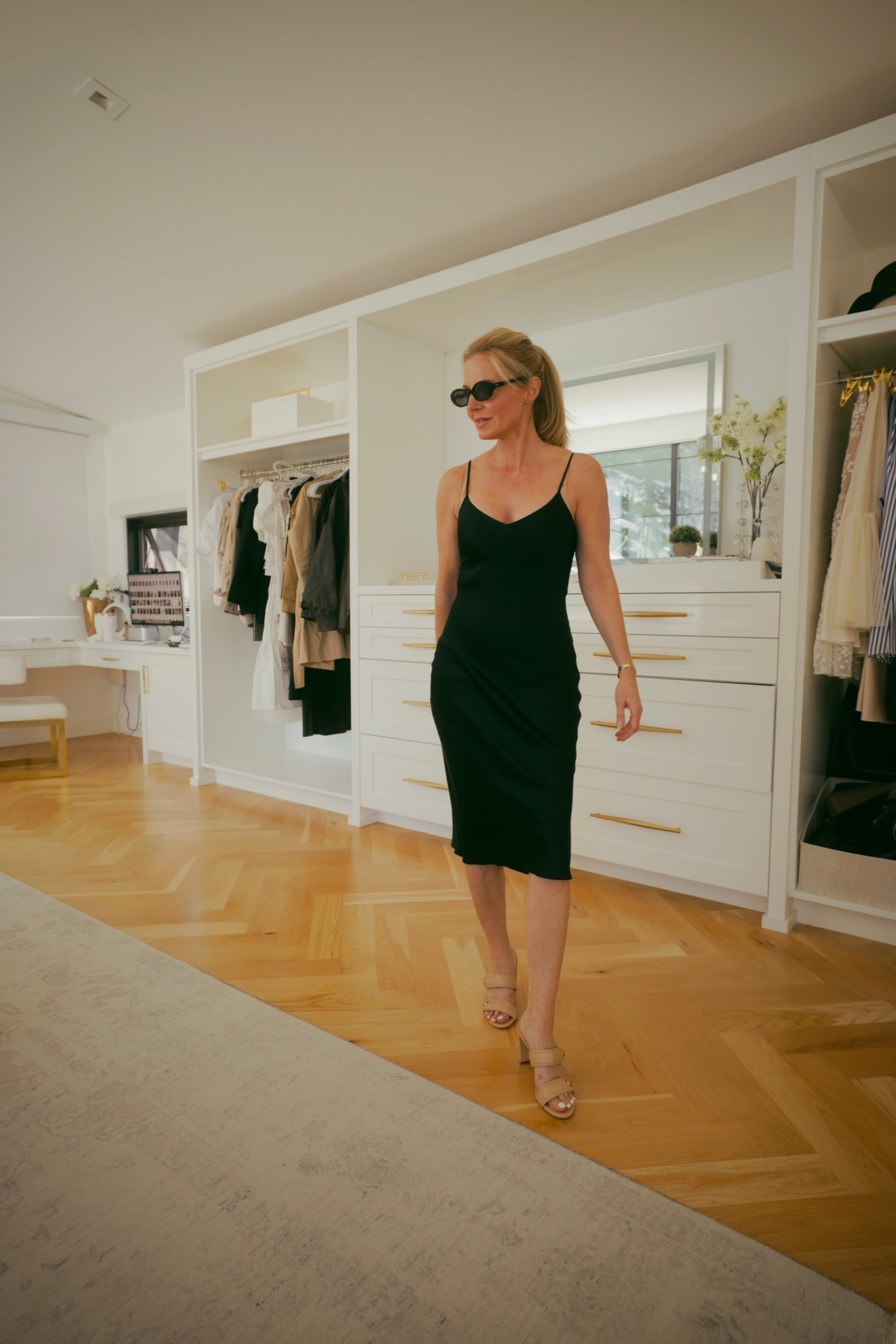 This slip dress is such a great closet staple. It’s made of silk, so it’s much more breathable than a satin slip dress. It’s under $90 AND it’s washable too—no dry cleaning necessary! I’m wearing size xs. 

#LTKOver40 #LTKSeasonal