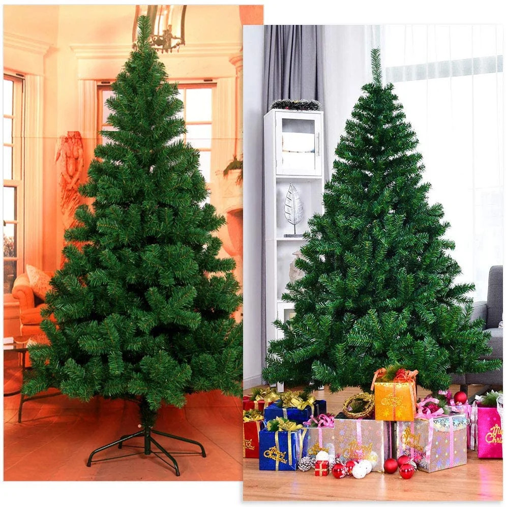 Stoneway Christmas Tree, 6ft / 7ft Spruce Artificial Christmas Tree, 1400 / 1000 Branch Tips Fake... | Walmart (US)