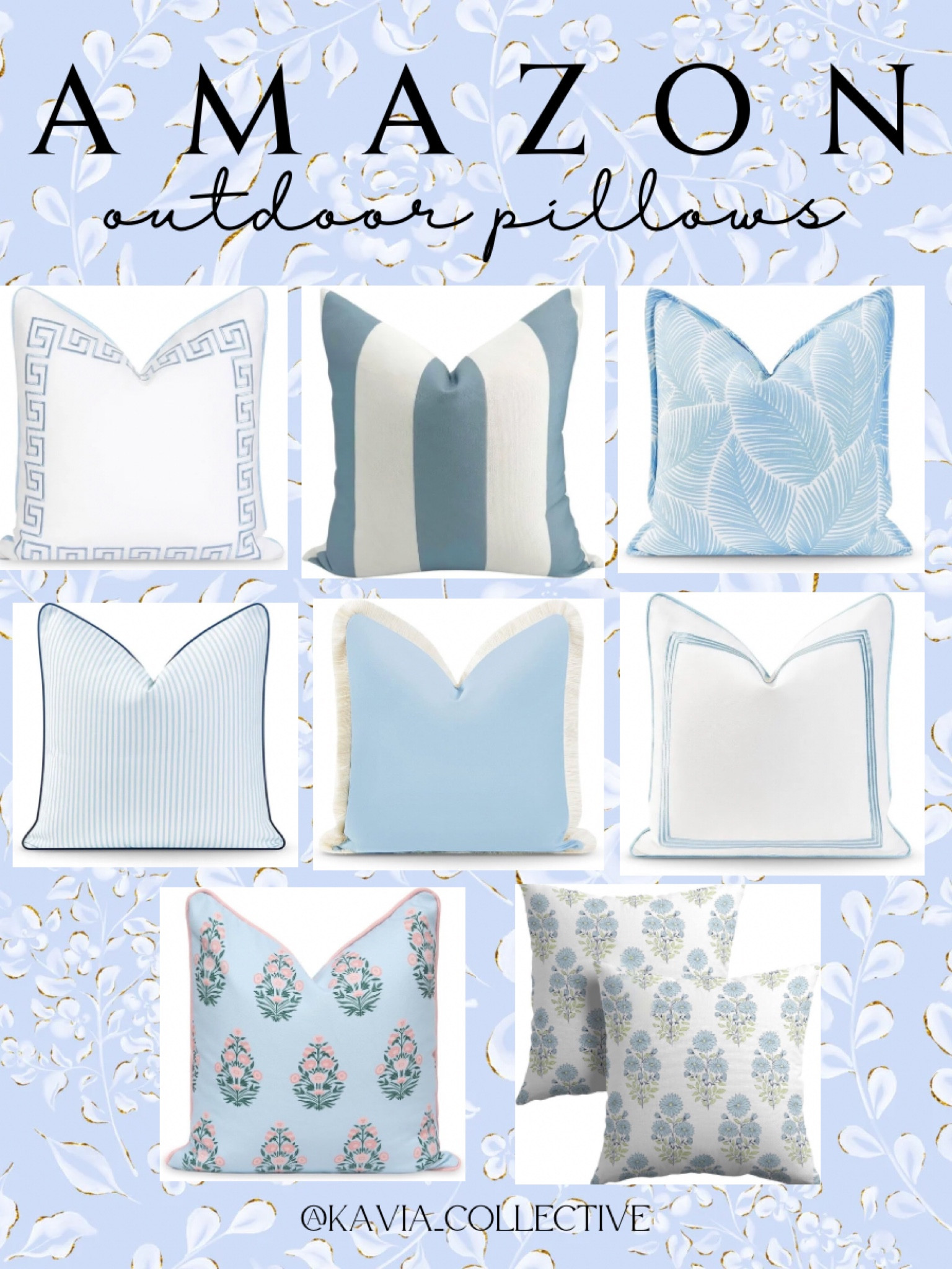 Amazon outdoor pillows for my blue & white lovers. Beautiful designer details for such a great price.

Grandmillenial 
Classic
Patio
Home decor


#LTKHome #LTKSeasonal #LTKSwim