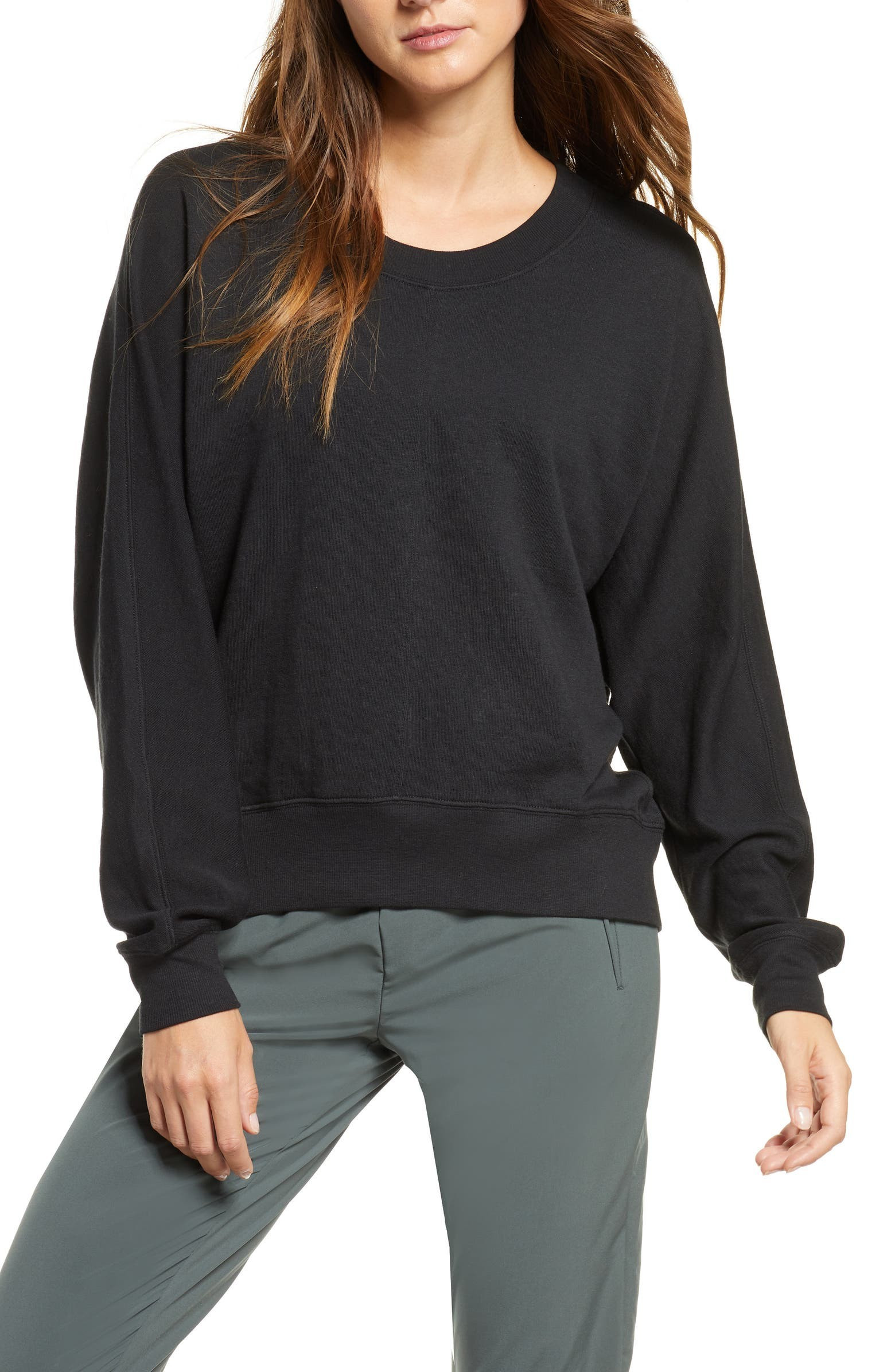 Carey Crew High/Low Sweatshirt | Nordstrom
