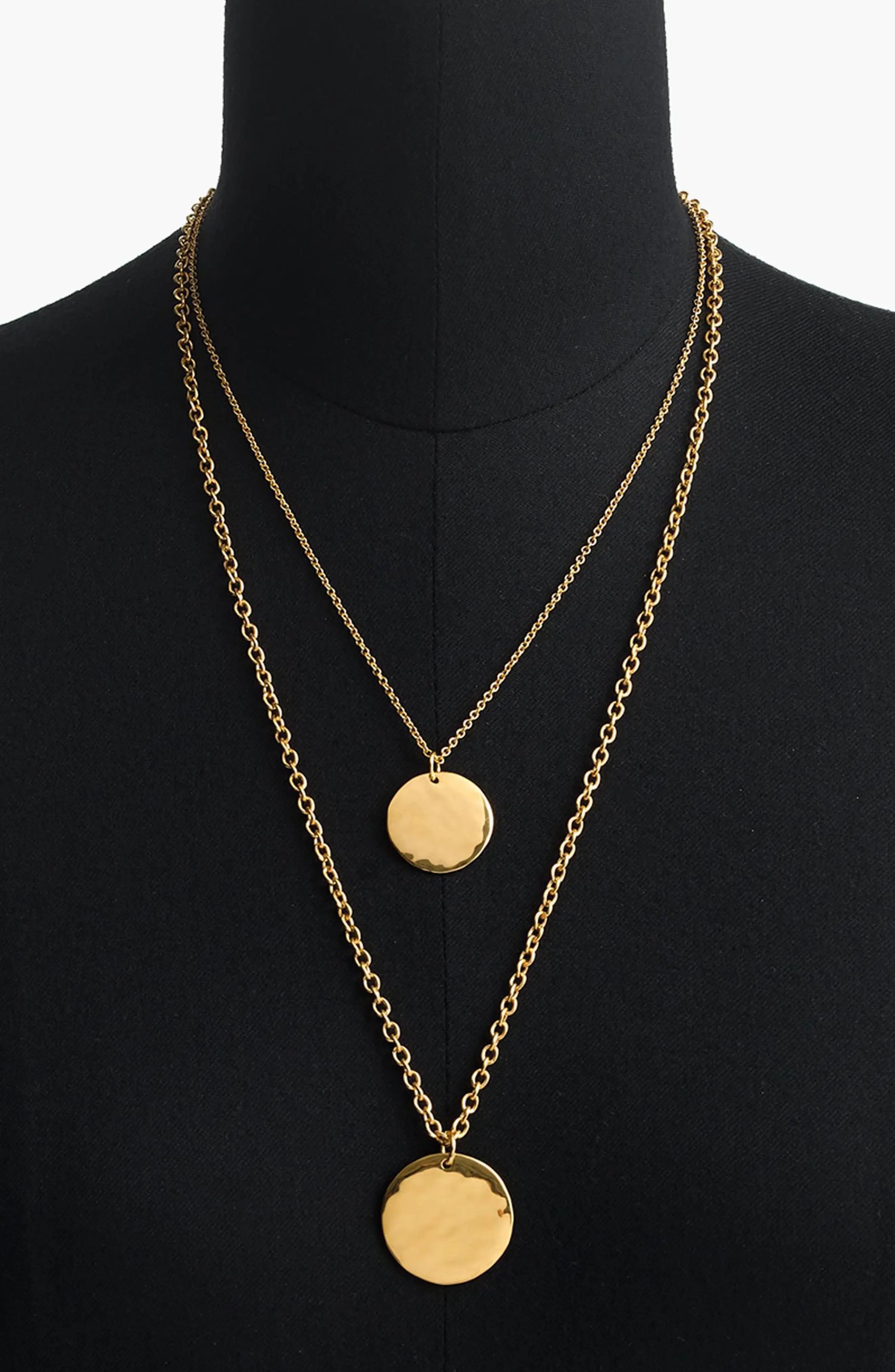 J.Crew Layered Coin Necklace | Nordstrom