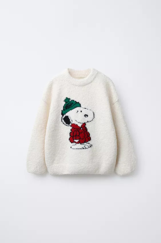 SNOOPY PEANUTS™ WOOL KNIT JUMPER | Zara UK